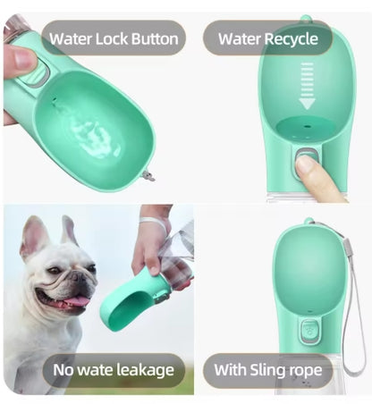 Leakproof Travel Water Bottle For Dogs - Portabowl